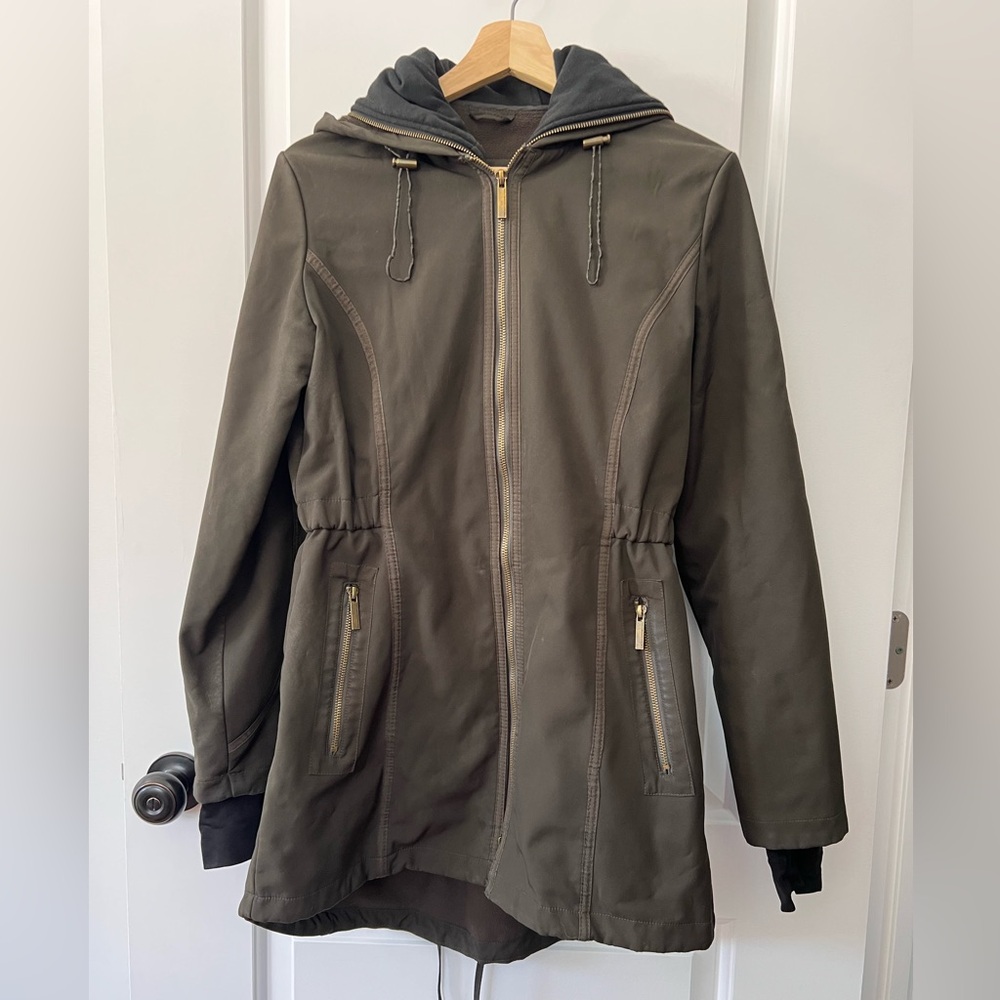 French Connection Olive Hooded Jacket